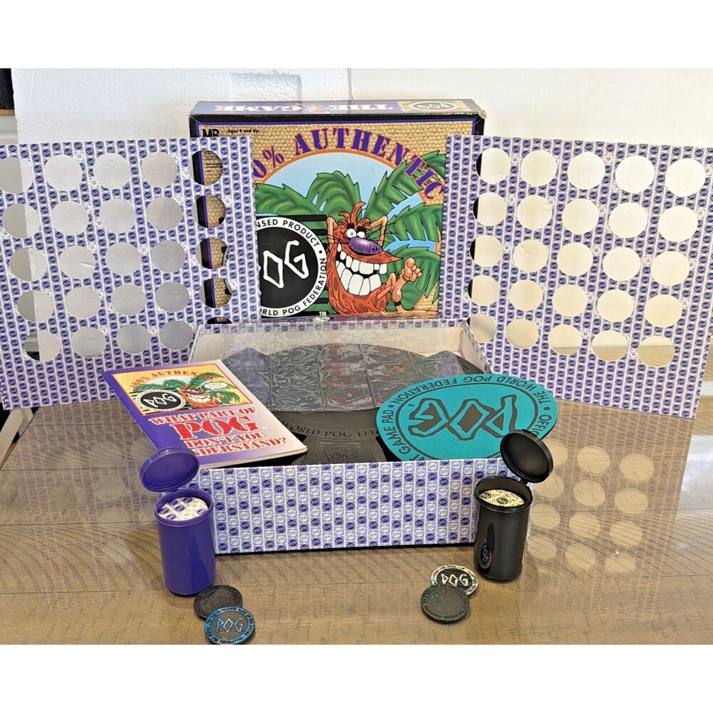 Vintage POG The Game World POG Federation Milton Bradley Boxed Set 1994 millenia